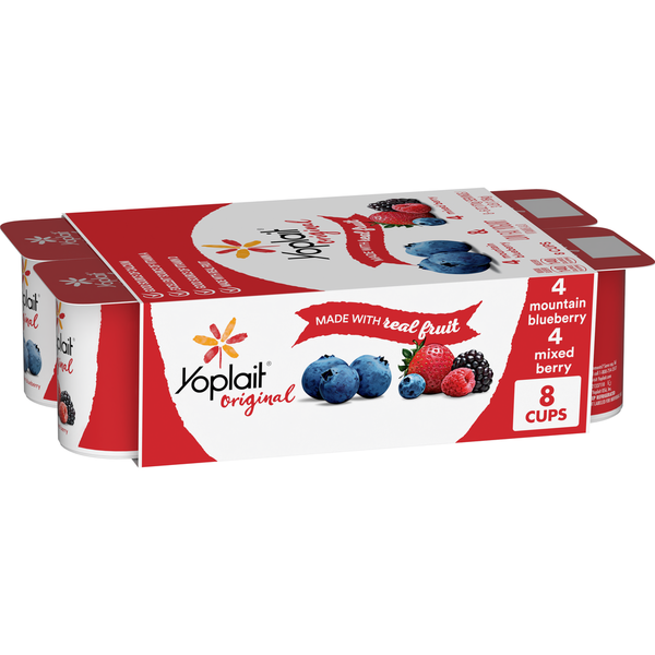 Yogurt Yoplait Original Low Fat Yogurt Cups Variety Pack hero