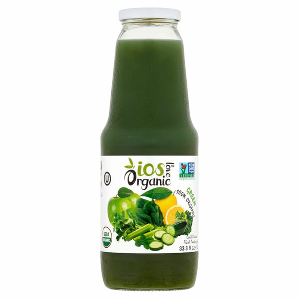 Juice & Nectars Ios Love Organic 100% Organic Green Juice hero