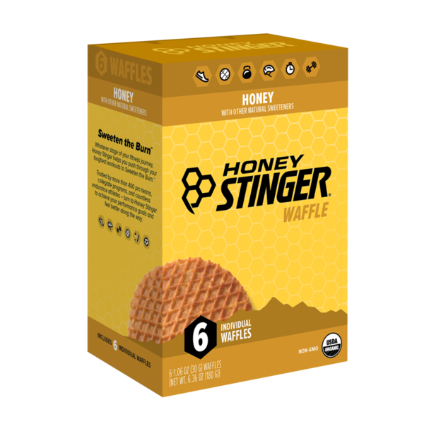 Breakfast Bars & Pastries Honey Stinger Honey Energy Waffles hero