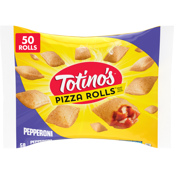 Frozen Appetizers & Sides Totino's Pizza Rolls Pepperoni Flavored Frozen Snacks hero