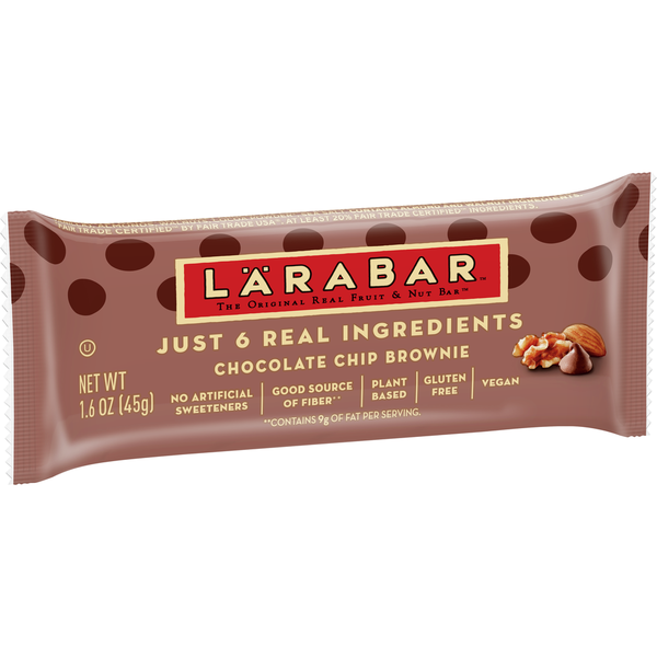 Energy & Granola Bars LÄRABAR Chocolate Chip Brownie Fruit & Nut Bars hero