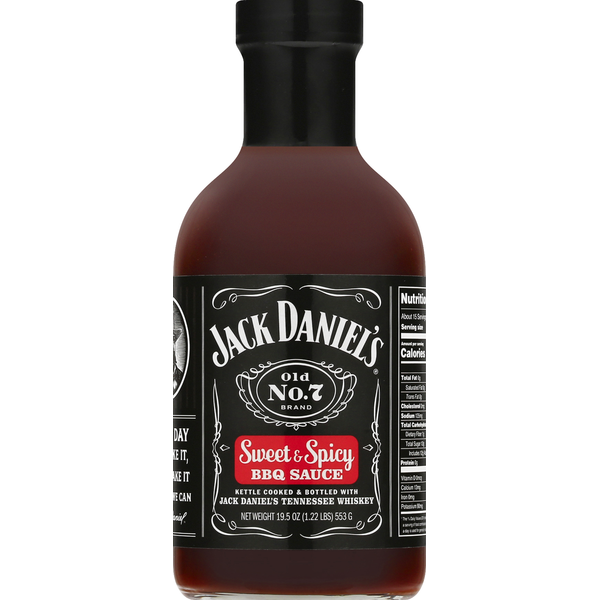 Marinades & Meat Preparation Jack Daniel's BBQ Sauce, Sweet & Spicy hero