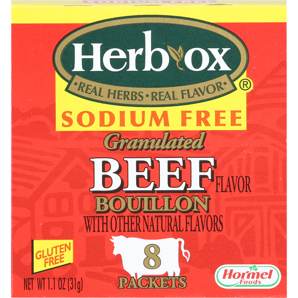 Soup, Broth & Bouillon Hormel Foods HERB-OX Bouillon, Beef Flavor, Granulated hero