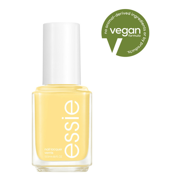 Canned Goods essie salon-quality nail polish, 8-free vegan, light yellow, All Fun & Games hero