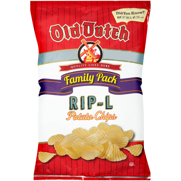 Chips & Pretzels Old Dutch Family Pack RIP-L Potato Chips hero