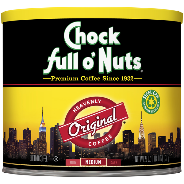 Coffee Chock full o’Nuts Heavenly Coffee Original Medium Roast Ground Coffee hero