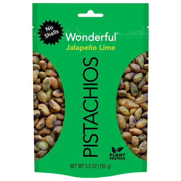 Wonderful Pistachios, Jalapeno Lime, No Shells hero