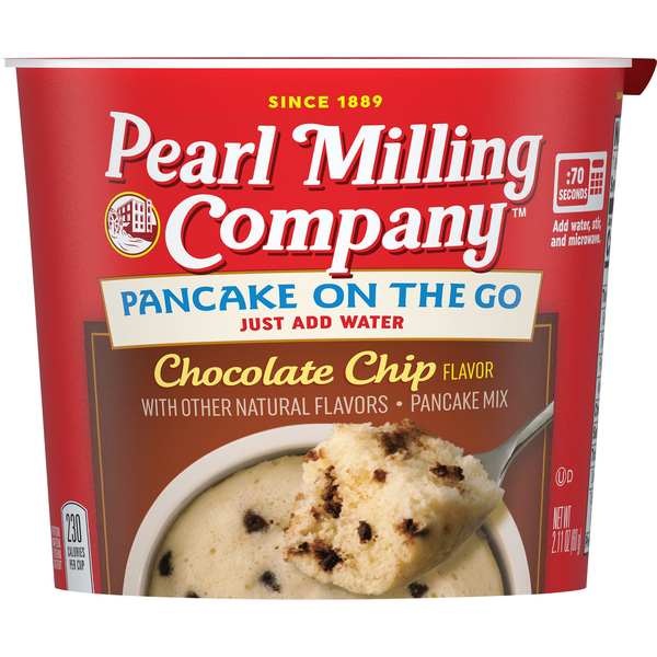 Doughs, Gelatins & Bake Mixes Pearl Milling Company Pancake on the Go, Chocolate Chip hero