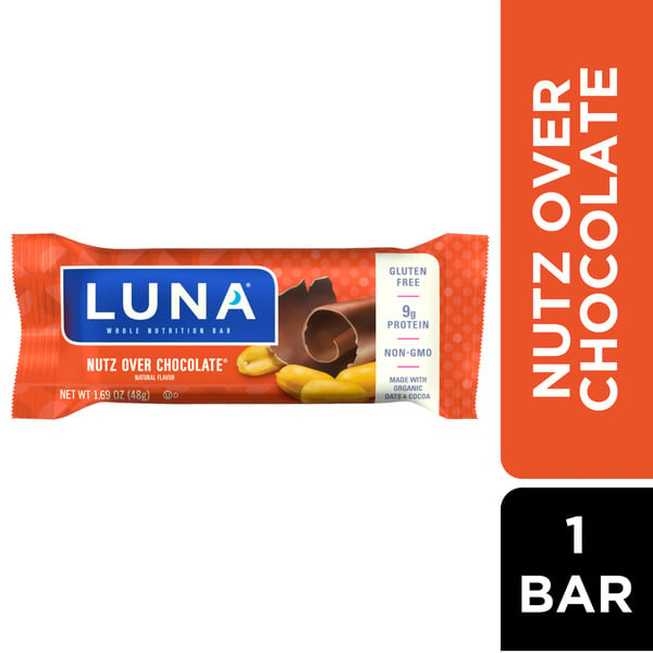 Energy & Granola Bars Luna Nutz Over Chocolate Whole Nutrition Bar hero