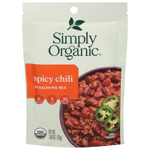 Spices & Seasonings Simply Organic Seasoning Mix, Spicy Chili hero