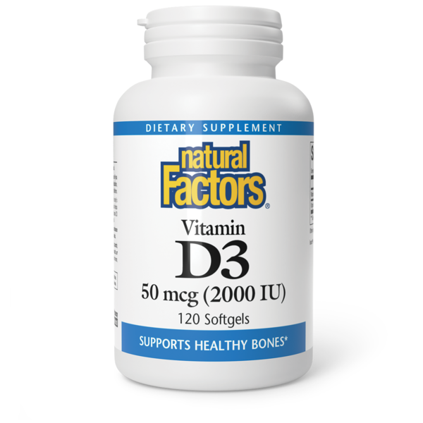 Vitamins & Supplements Natural Factors Vitamin D3 hero