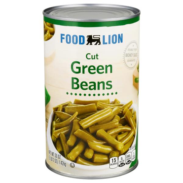 Canned & Jarred Vegetables Food Lion Green Beans, Cut hero