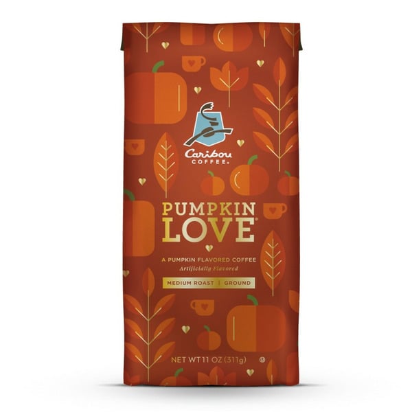 Coffee Caribou Coffee Pumpkin Love, Medium Roast Ground Coffee, Bag hero