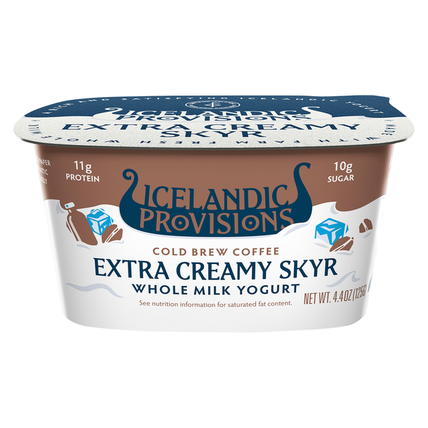 Yogurt Icelandic Provisions Skyr, Cold Brew Coffee, Extra Creamy hero