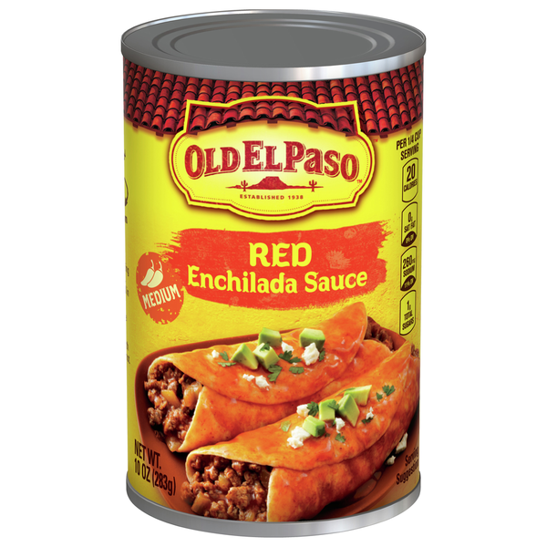 Latino Foods Old El Paso Enchilada Sauce, Red, Medium hero