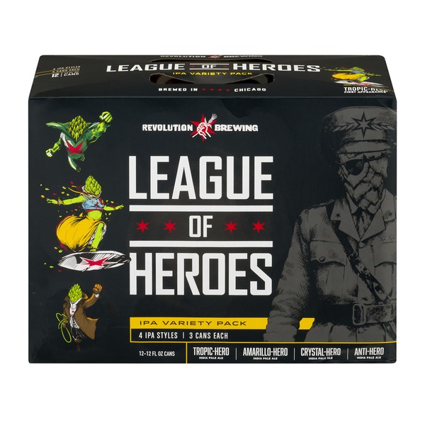 Beers & Coolers Revolution Brewing League of Heroes IPA Variety Pack - 12 PK hero