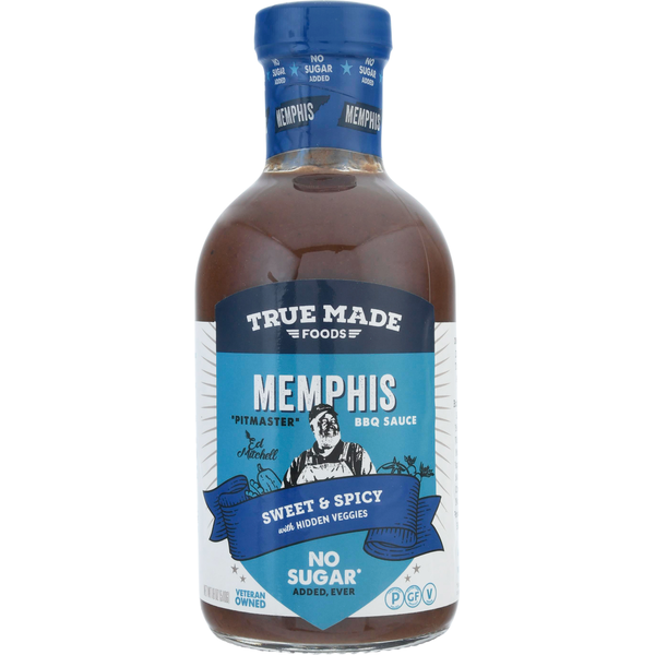 Condiments True Made Foods BBQ Sauce, Memphis hero