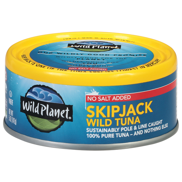 Canned Meat & Seafood Wild Planet Wild Tuna, No Salt Added, Skip Jack hero