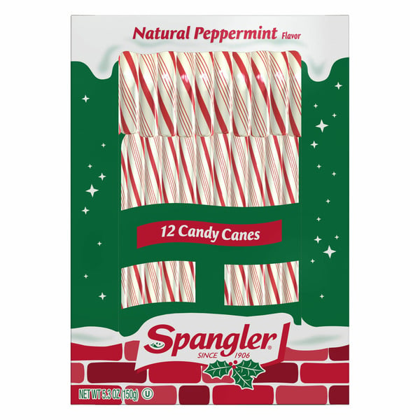 Candy & Chocolate Spangler Holiday Candy Canes, Peppermint Flavor hero