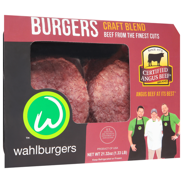 Packaged Meat Wahlburgers Burgers, Craft Blend hero