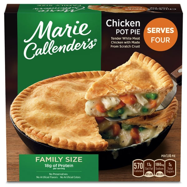 Frozen Meals Marie Callender's Chicken Pot Pie Frozen Dinner hero