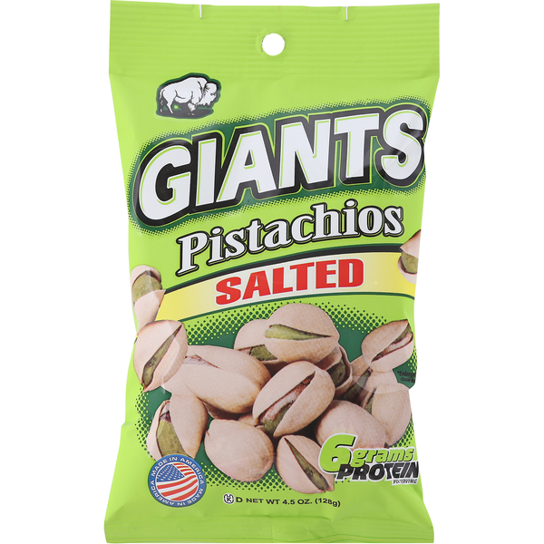 Nuts, Seeds & Dried Fruit Giants Pistachios, Salted hero