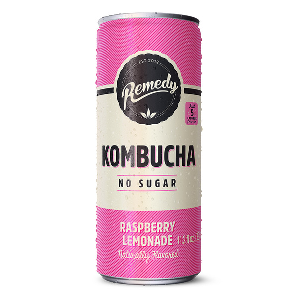 Refrigerated Remedy Drinks Raspberry Lemonade, Organic, Sugar Free Kombucha hero