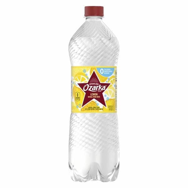 Water, Seltzer & Sparkling Water Ozarka Sparkling Water, Lively Lemon hero