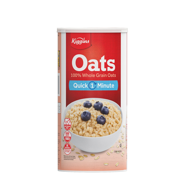 Kiggins Quick 1 Minute 100% Whole Grain Oats hero