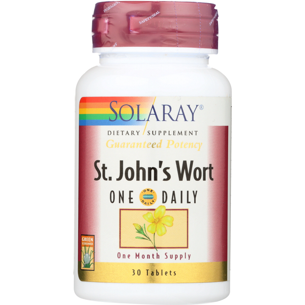 Vitamins & Supplements Solaray St. John's Wort Aerial Extract, One Daily hero