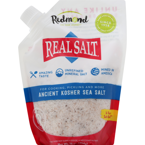 Spices & Seasonings Redmond Sea Salt, Ancient Kosher hero