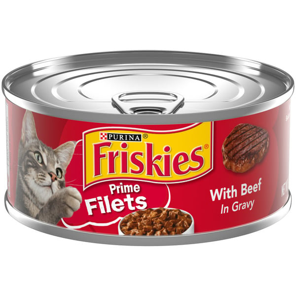 Cat Food Purina Friskies Gravy Wet Cat Food, Prime Filets With Beef in Gravy hero