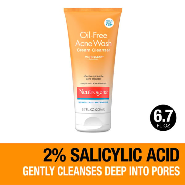 Facial Care Neutrogena Oil-Free Acne Face Wash Cream Cleanser hero