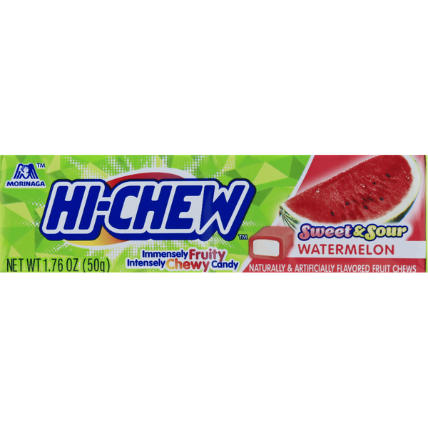 Candy & Chocolate Hi-Chew Fruit Chews, Sweet & Sour Watermelon hero