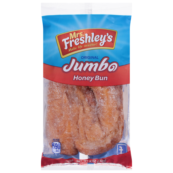 Cookies & Cakes Mrs. Freshley's Honey Bun, Original, Jumbo hero