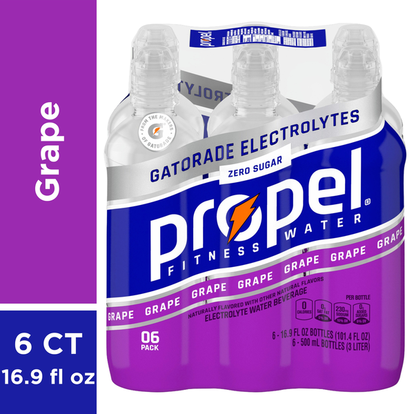 Publix Propel Zero Calories Grape Flavored Water Beverage 6 Pack ...