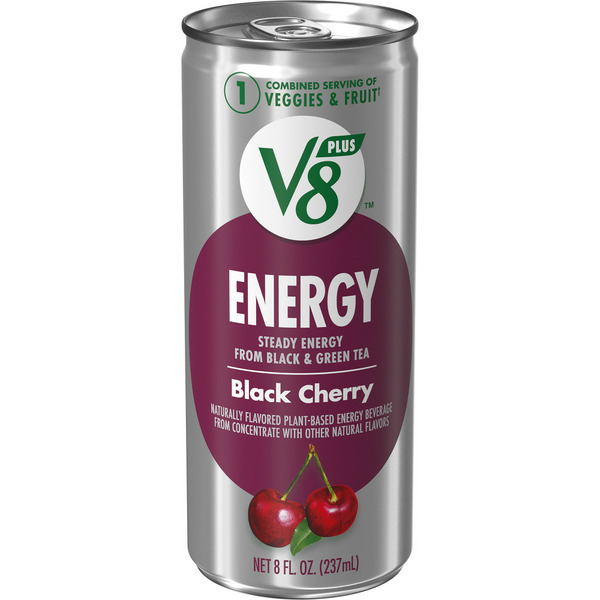 V8 Black Cherry Juice Energy Drink hero