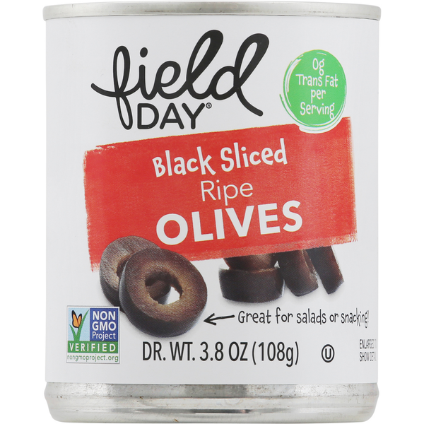 Pickled Goods & Olives FIELD DAY Ripe Olives, Black, Sliced hero