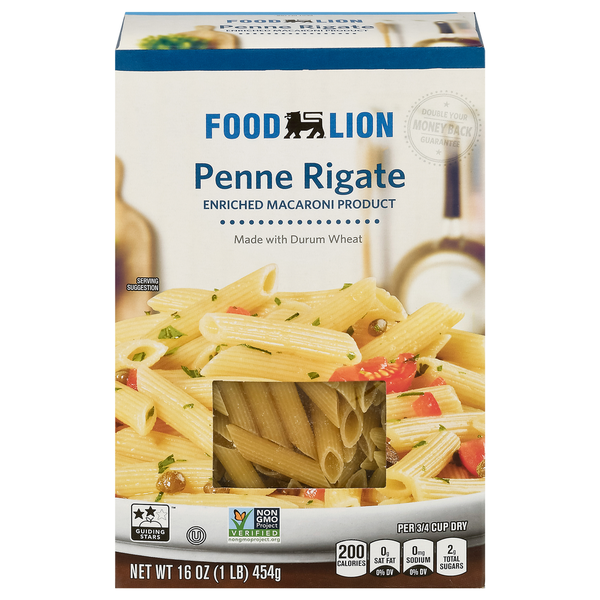 Dry Pasta Food Lion Pasta, Penne Rigate, Classic, Box hero