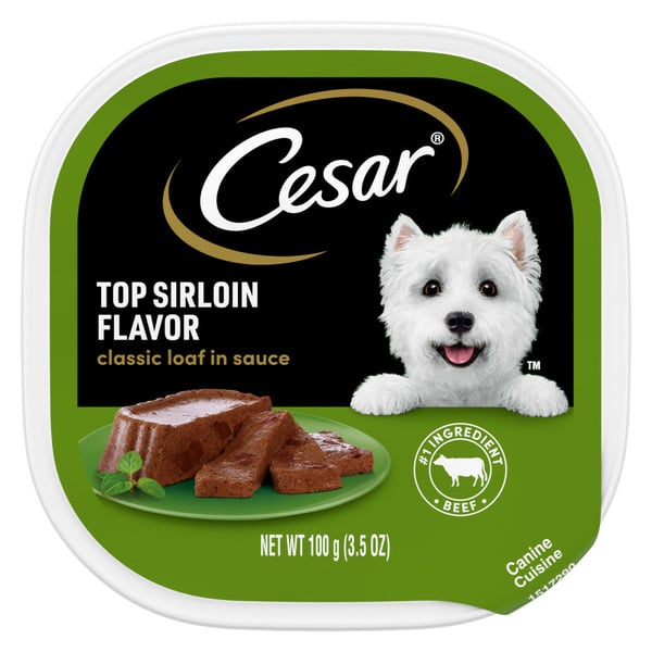 Dog Food & Care Cesar Classic Loaf in Sauce Soft Wet Dog Food Top Sirloin hero