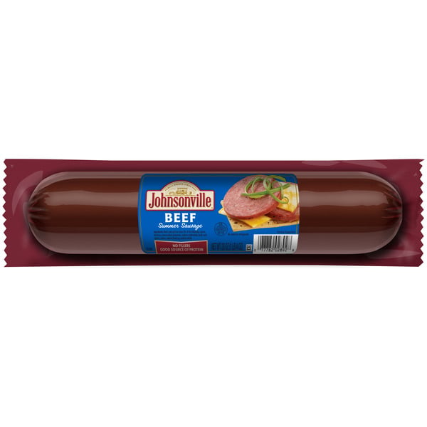 Hot Dogs, Bacon & Sausage Johnsonville Beef Summer Sausage hero