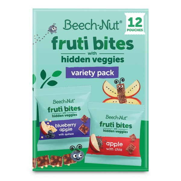 Beech-Nut Fruti Bites Toddler Snack with Hidden Veggies, Variety Pack hero