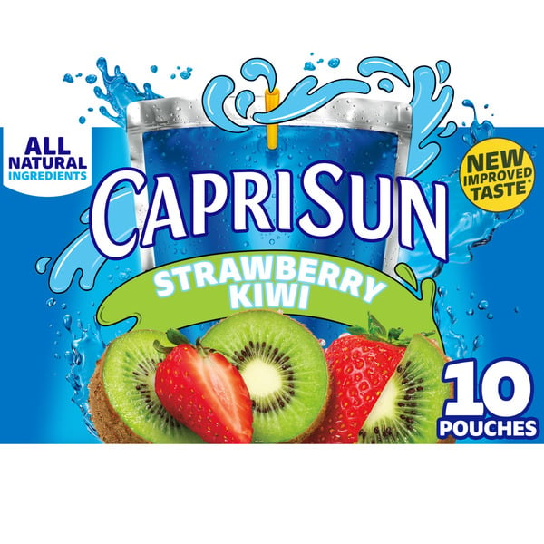 Multipack & Aseptic Juice Capri Sun Strawberry Kiwi Naturally Flavored Juice Drink Blend hero