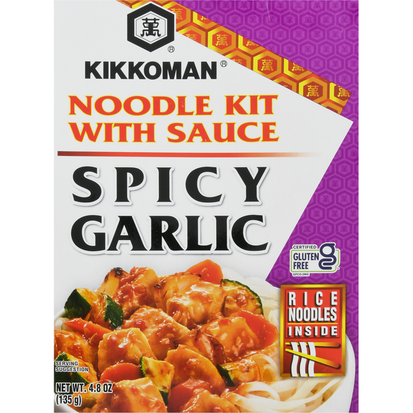 Kikkoman Noodle Kit with Sauce, Spicy Garlic hero