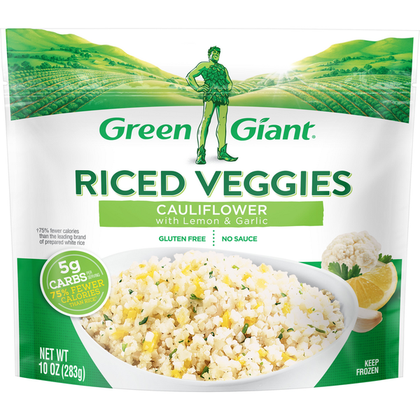 Frozen Vegetables Green Giant Riced Veggies Cauliflower With Lemon & Garlic hero