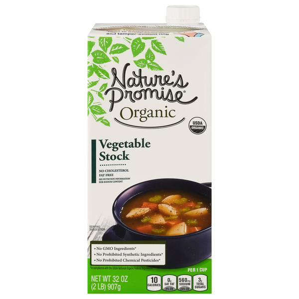 Soup, Broth & Bouillon Nature's Promise Organic Vegetable Stock hero