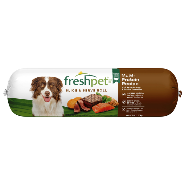 Dog Food & Care Freshpet Dog Food, Multi-Protein Recipe, Slice & Serve Roll hero