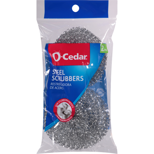 Cleaning Products O Cedar Steel Scrubbers, 2 Pack hero