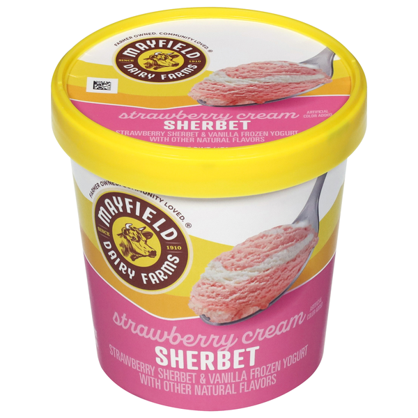 Mayfield Dairy Farms Sherbet, Strawberry Cream hero