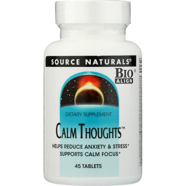 Stress & Sleep Aids Source Naturals Calm Thoughts 45T hero